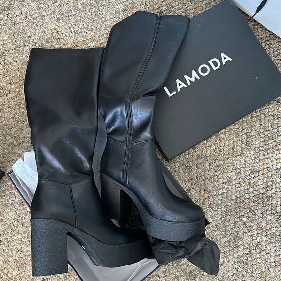 never worn black lamoda boots - Picture 1 of 3